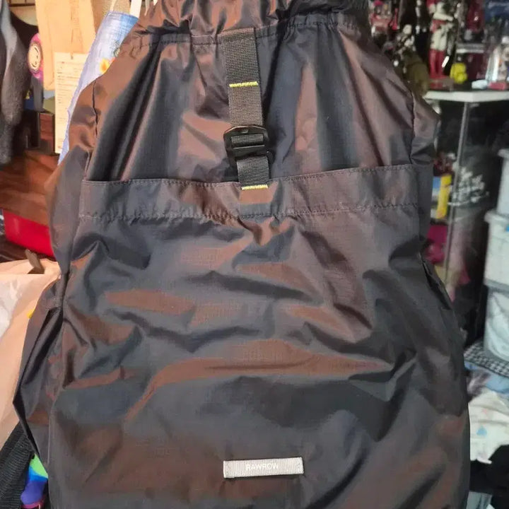 [BUNJANG] LOWRANG KOREA String Backpack Mini 720 Black / 로우로우 스트링 백팩 미니 720 블랙