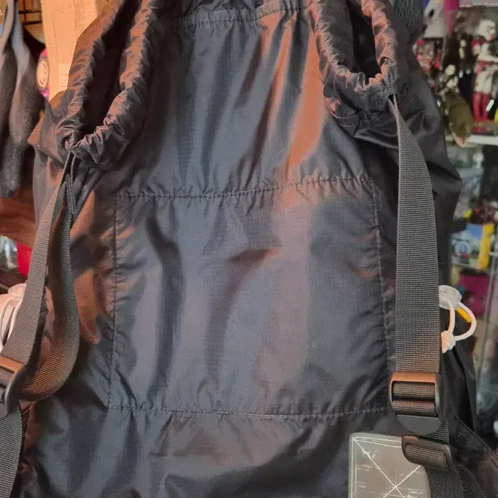 [BUNJANG] LOWRANG KOREA String Backpack Mini 720 Black / 로우로우 스트링 백팩 미니 720 블랙