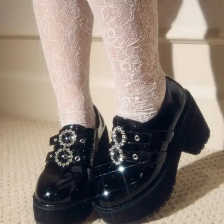 [BUNJANG] Bubbles Chunky Platform Heels / 버블즈 통굽 36 9.5cm
