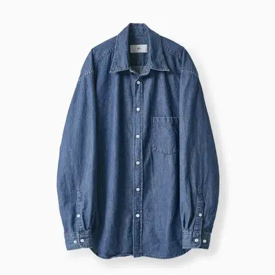 [BUNJANG] Yrs (Years Ago) Poika Washed Denim Shirt (S) / 이얼즈어고(yrs) poika washed denim shirt (s)