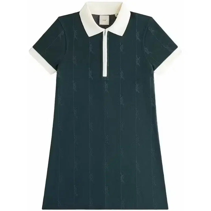 [BUNJANG] Kith Taylen Pique Logo Knit Dress - Deep Green / (새제품)키스kith Taylen Pique Logo knit dress