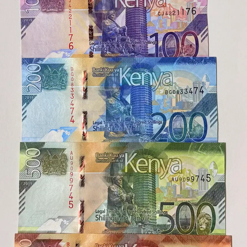 [BUNJANG] Kenya 2019 50-1000 Shilling Complete Unused Set (5 Types) / 케냐 2019 50~1000실링 완전미사용 / 5종풀세트