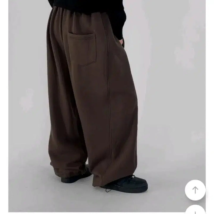 [BUNJANG] Coat Two-Way Training Pants Brown Brushed New Arrival / *빠른급처원함* 코트 투웨이 트레이닝 팬츠 브라운 기모 새상품
