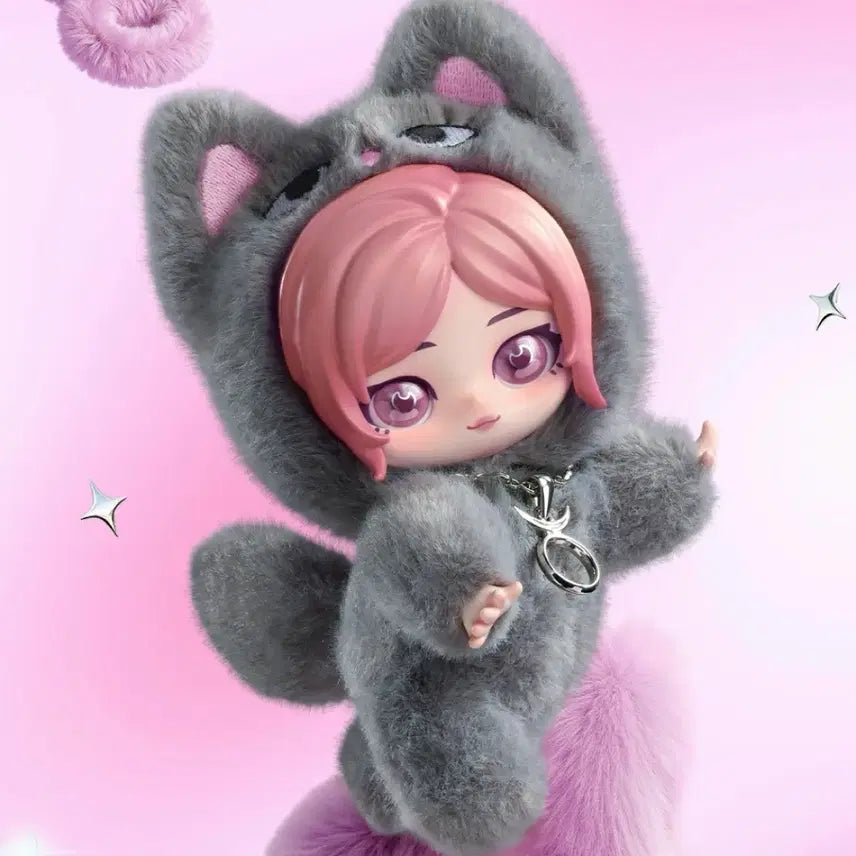 [BUNJANG] aespa Giselle Fluffy Club Series Doll Keychain (Sealed) / [정품]aespa 지젤 인형 키링(미개봉 새상품)
