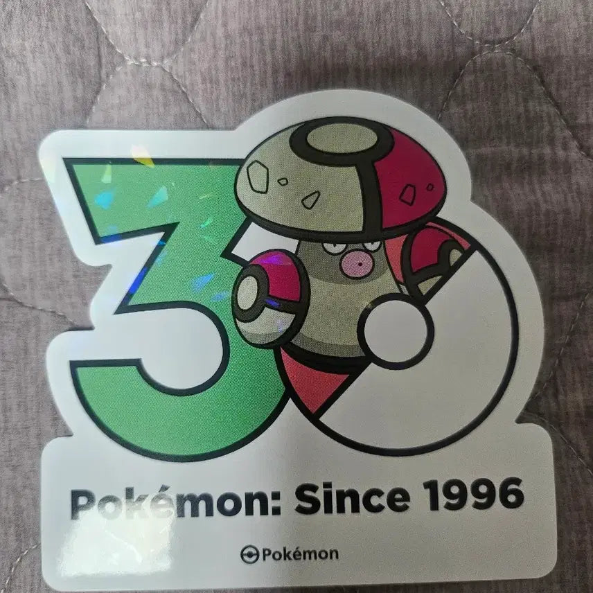 [BUNJANG] Pokemon 30th Anniversary Logo Sticker / 포켓몬 30주년 로고