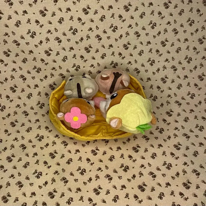 [BUNJANG] Vintage Korokoro Kuriring Hamster Family Plush Set / 고전 코로코로 쿠리링 인형 빈티지 햄스터 가족 패밀리 아기