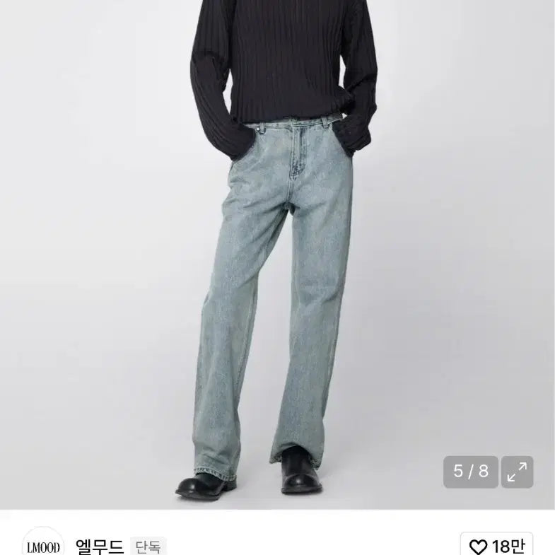 [SOLD OUT] 엘무드 뉴웨이브 와이드 데님 팬츠