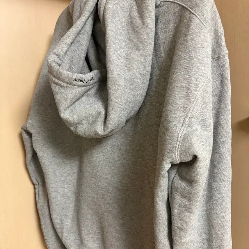 [BUNJANG] What it isN Unisex Hoodie Grey S / [왓잇이즌] 남녀공용 후드티 그레이