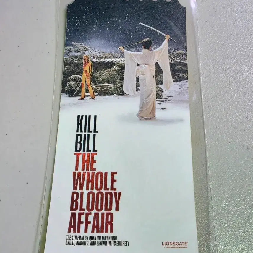 [BUNJANG] Megabox Original Ticket Kill Bill: The Whole Bloody Affair / 메가박스 오리지널 티켓 <킬 빌: 더 홀 블러디 어 페어>