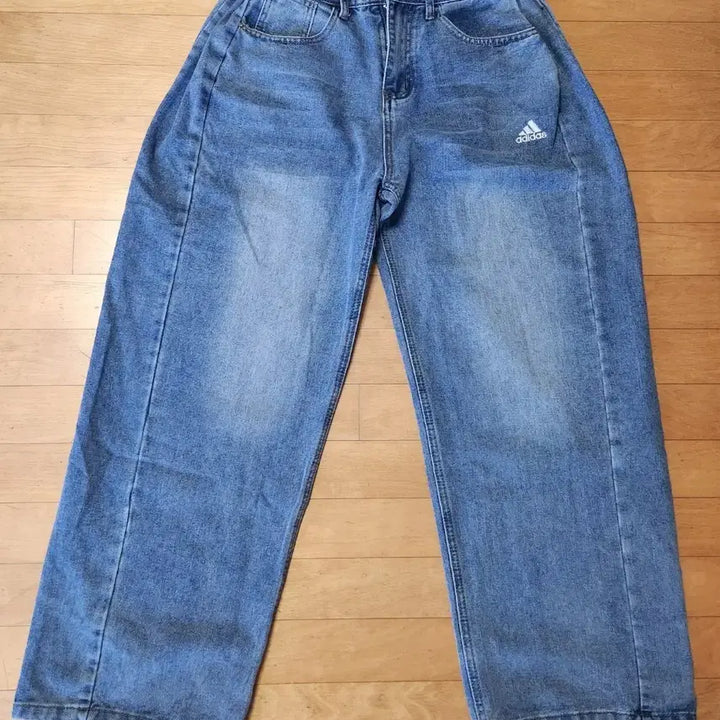 [BUNJANG] Adidas Wide Denim Pants M / [새상품] 아디다스 와이드 데님 팬츠 M