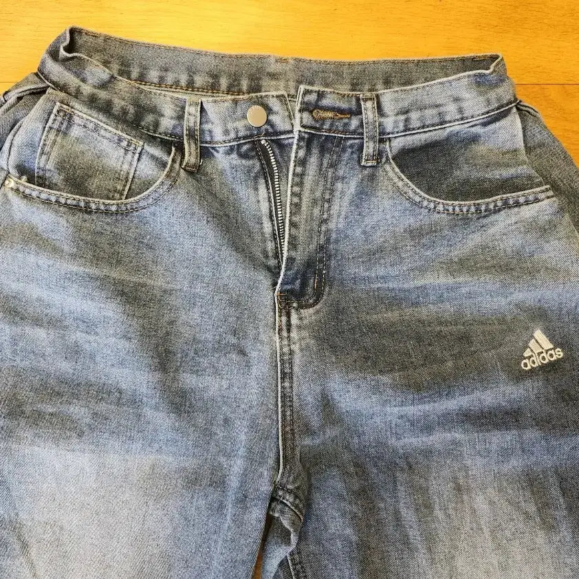 [BUNJANG] Adidas Wide Denim Pants M / [새상품] 아디다스 와이드 데님 팬츠 M