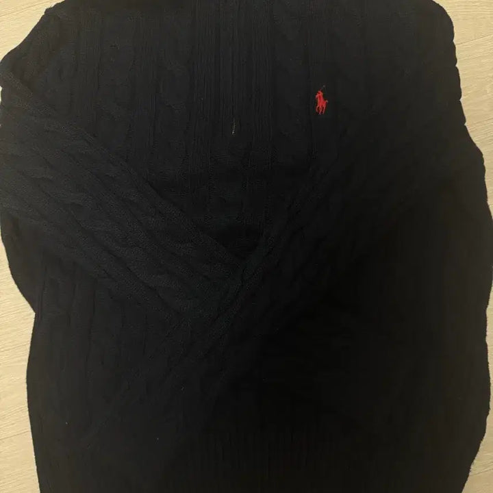 [BUNJANG] Polo Ralph Lauren Navy Cable Knit Half-Zip Sweater / 폴로 반집업 니트 팝니다(네이비)