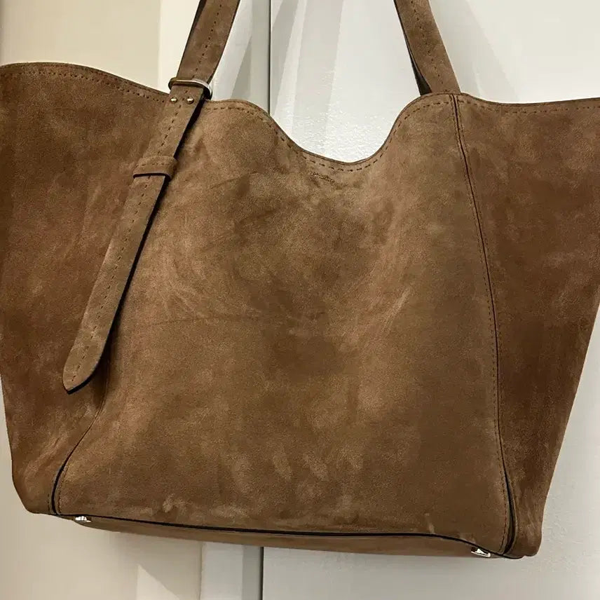 [BUNJANG] Max Mara Suede Brown Shoulder Bag / 막스마라 스웨이드 브라운 숄더백