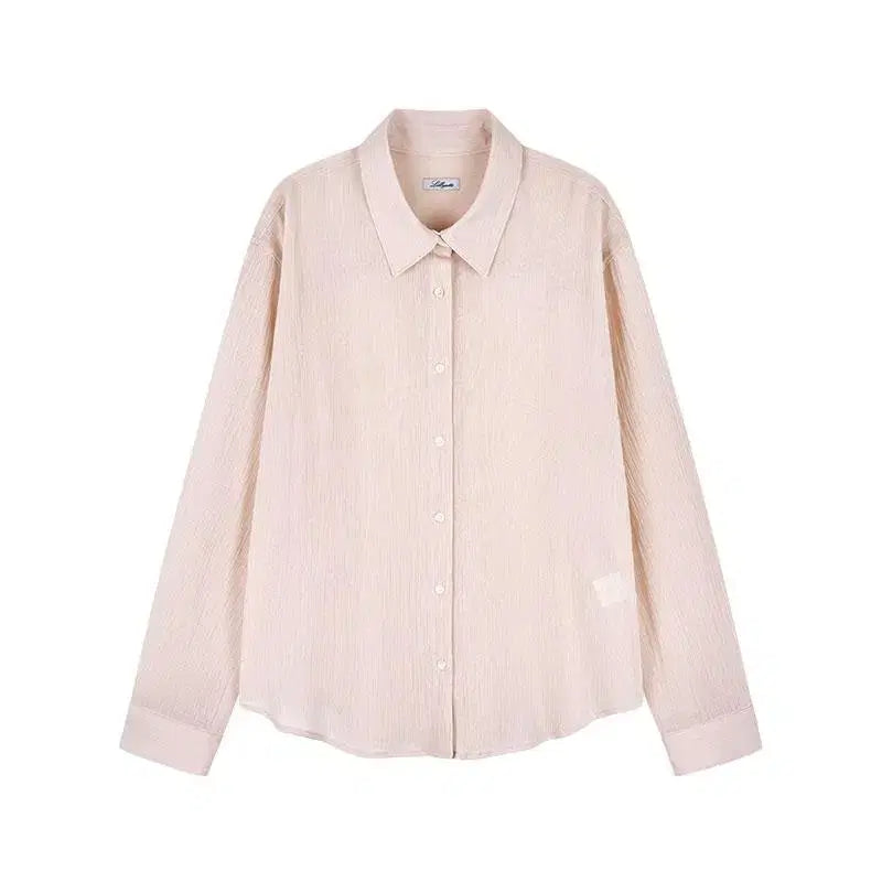 [BUNJANG] Lily Cotes Summer Sheer Shirt Pink / 릴리코츠 썸머 시어셔츠