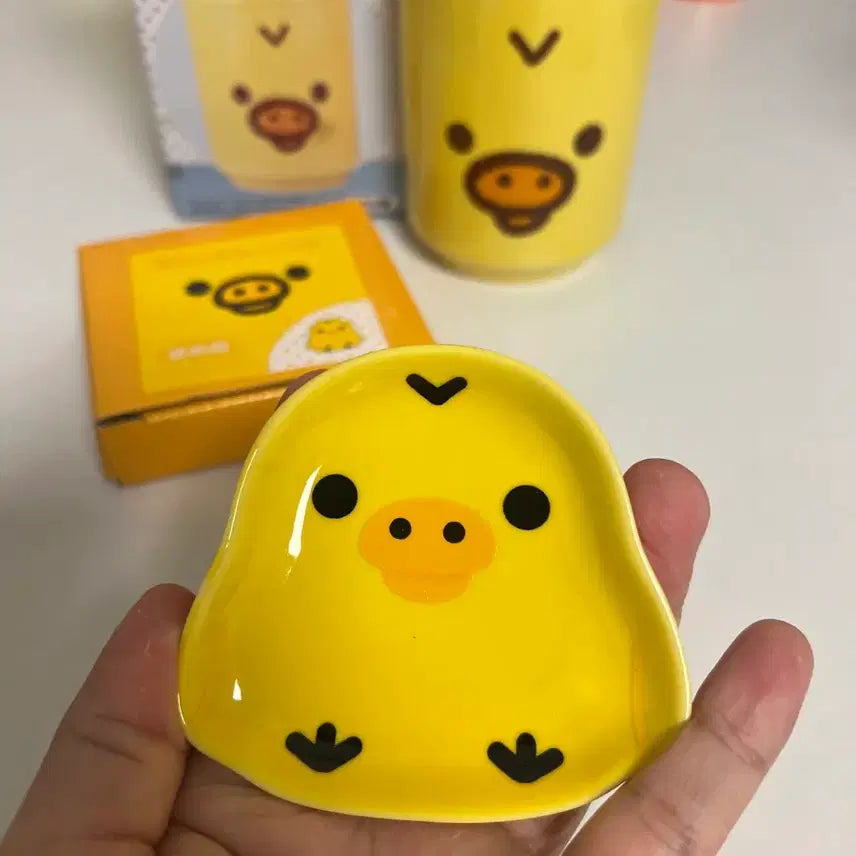 [BUNJANG] Vintage Rilakkuma Kiiroitori Cup &amp; Plate Set / 급처 빈티지 고전 리락쿠마 키이로이토리 컵 접시 일괄 2014년 2008
