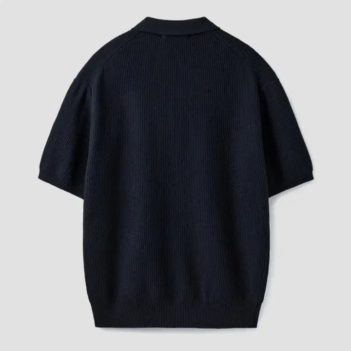 [BUNJANG] Branded Hard Twist Polo Knit Navy XL / (새제품)브랜디드/하드 트위스트 폴로 니트 네이비/XL