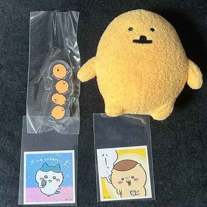 [BUNJANG] Chiikawa Usagi Hachiware Kurimanju Korokke Plush Set Stickers / 치이카와 농담곰 하치와레 쿠리만쥬 고로케 누이구루미 코롯토 스티커 일괄