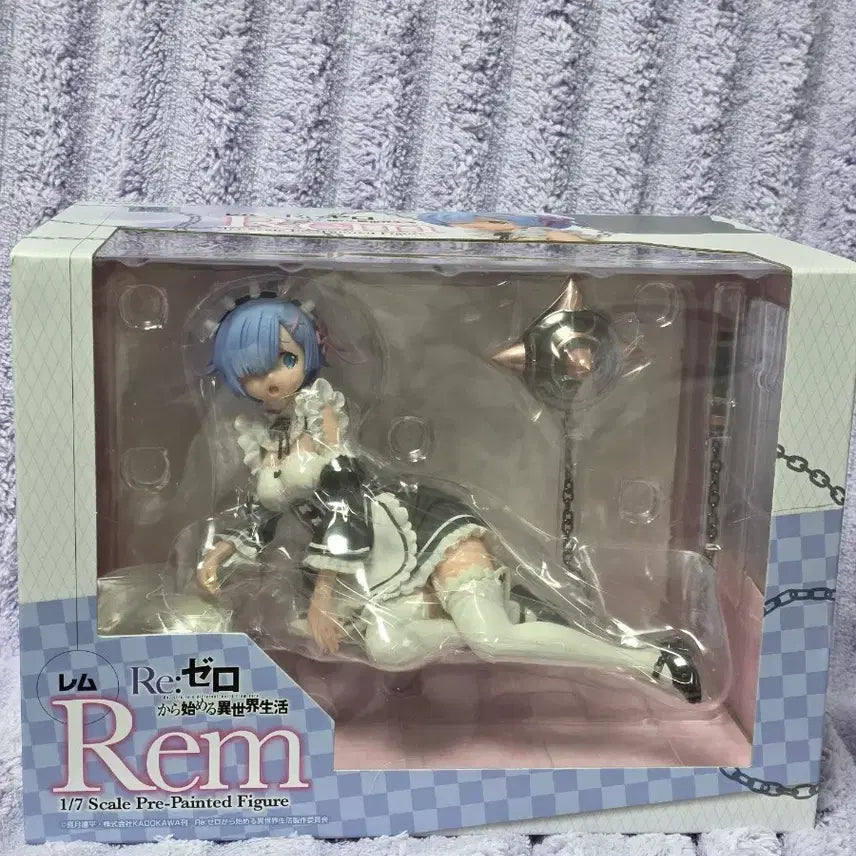 [BUNJANG] Re:Zero Rem 1/7 Scale Pre-Painted Figure / 리제로 렘 1/7 프리 페인팅 피규어 미개봉