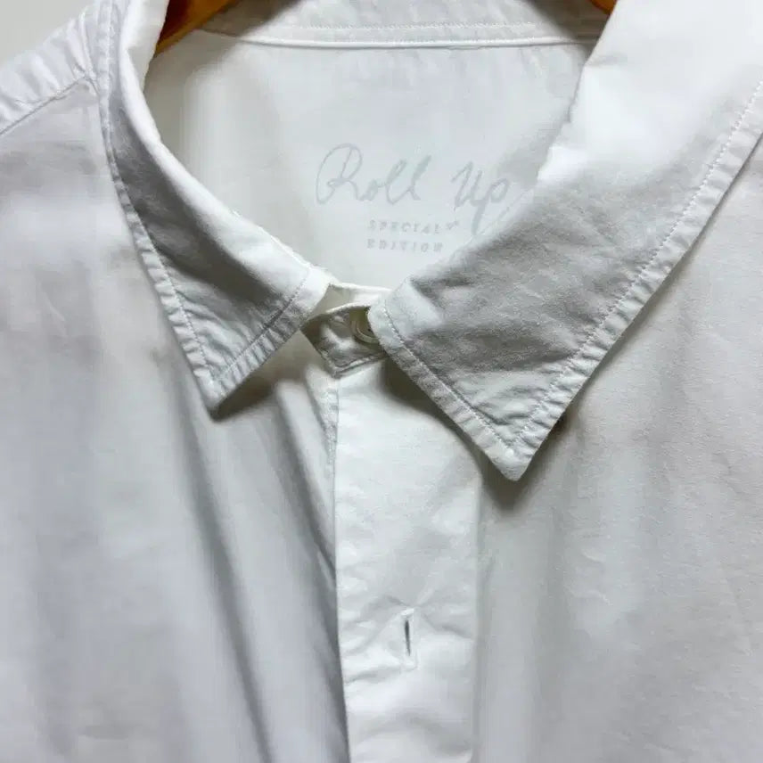 [BUNJANG] Porter Classic Roll-Up Shirt White M / 포터클래식 롤업 셔츠 화이트 M사이즈