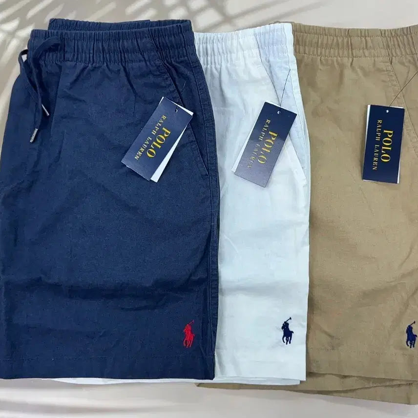 [BUNJANG] Polo Ralph Lauren Linen Shorts / 폴로 랄프로렌 린넨 반바지 [네이비/화이트/베이지]/남여공용