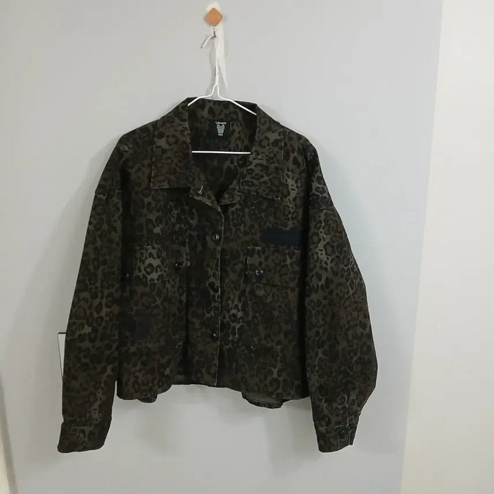 [BUNJANG] Life Work Leopard Shirt Jacket (Free Size) / 라이프워크 레오파드 셔츠 자켓 정품 free