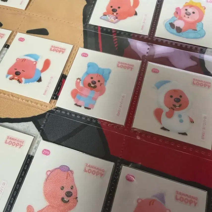 [BUNJANG] Zanmang Loopy Tteokbokki Seal Collection / 잔망루피 떡볶이 띠부씰 201-300번 교환