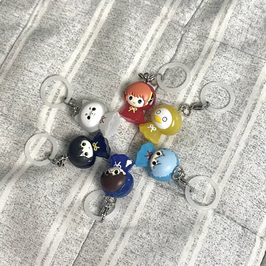 [BUNJANG] Gintama Gachapon Series 2 M Ezi-rushi Keychain Full Set / 풀셋 일괄, 급처!!) 은혼 메지루시 키링 가챠 2탄 판매