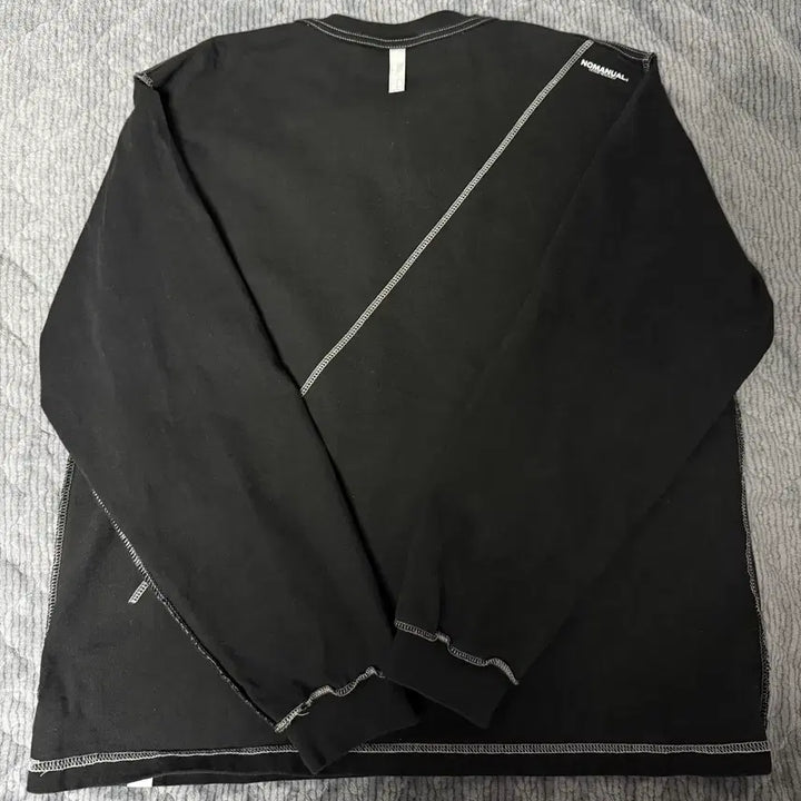 [BUNJANG] NOMANUAL Black Long Sleeve T-Shirt / 노매뉴얼 블랙 롱슬리브 티셔츠