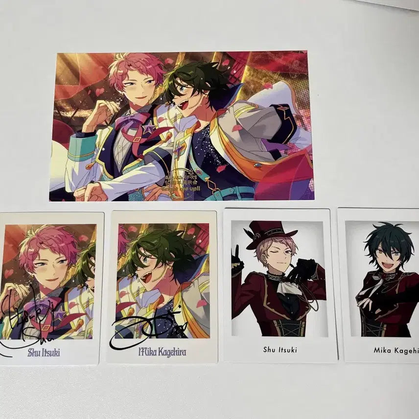 [BUNJANG] Ensemble Stars! Ensemble Stars! Itsuki Shu / Kagehira Mika 10th Anniversary Exhibition POB Postcard &amp; Phatom Shot Set / 앙스타 이츠키슈 미카 10주년 엽서 파샷츠 특전 전시회 파샤코레 발키리