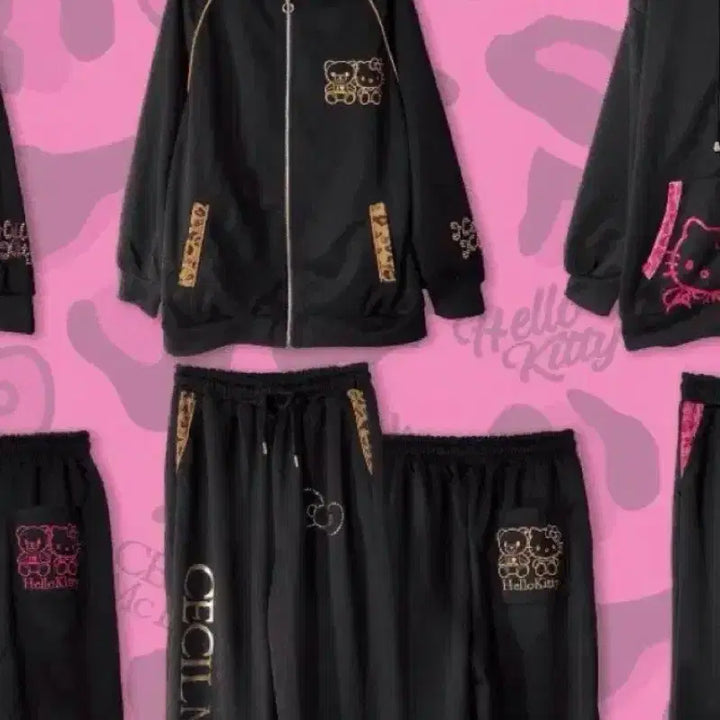 [BUNJANG] Cecile McBee x Hello Kitty Training Set / 갸루 세실맥비 키티 트레이닝 셋업