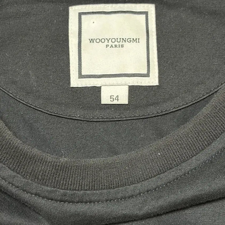 [BUNJANG] Wooyoungmi Cotton Back Logo T-shirt Black / [새상품급](크림판) 우영미 코튼 백로고 티셔츠 블랙