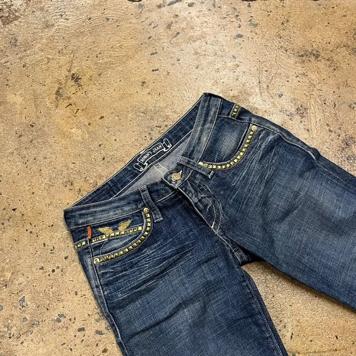 [BUNJANG] Robins Jean Washed Bootcut Denim Pants / [정품/25] 로빈스진 부츠컷 워싱 데님 팬츠