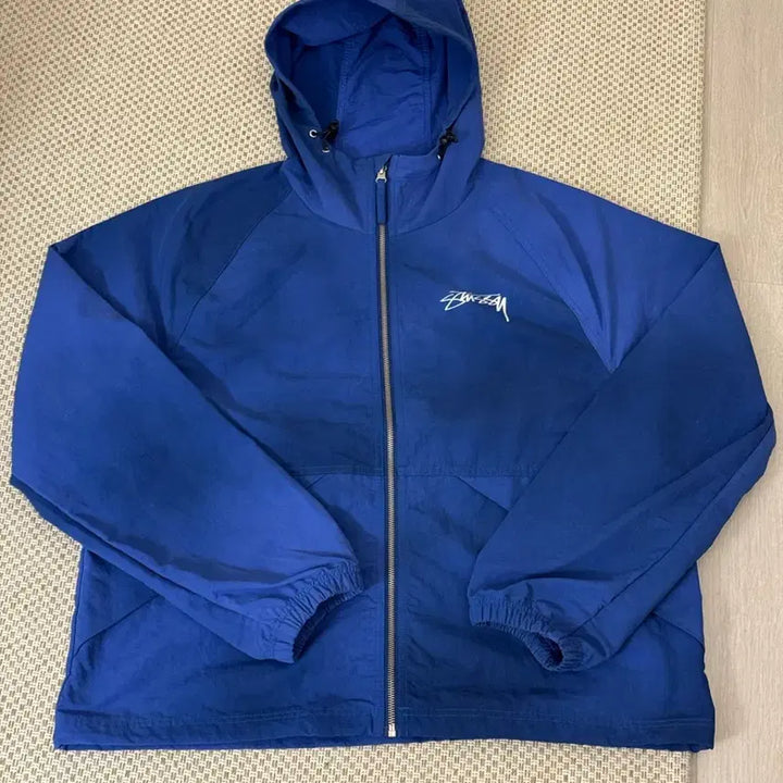 [BUNJANG] Stussy Wave Dyed Beach Shell Jacket Ultramarine Windbreaker / 스투시 웨이브 다이 비치 쉘 자켓 울트라마린 바람막이