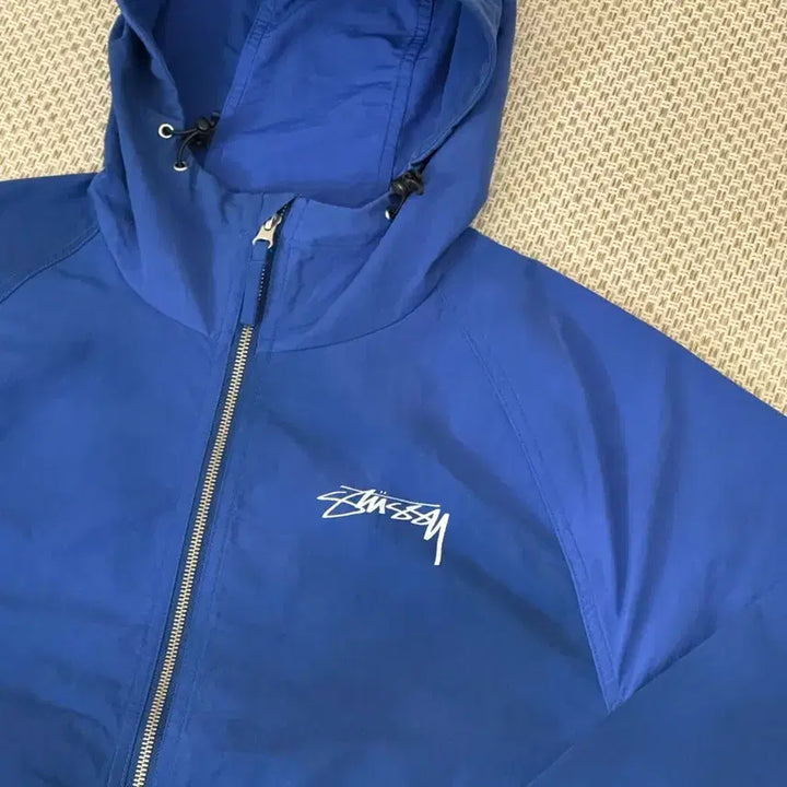 [BUNJANG] Stussy Wave Dyed Beach Shell Jacket Ultramarine Windbreaker / 스투시 웨이브 다이 비치 쉘 자켓 울트라마린 바람막이