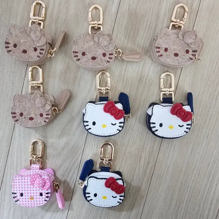 [BUNJANG] Sanrio Hello Kitty Coin Pouch Mini Bag Airpods Pouch with Keychain / 키티 동전지갑 미니 가방 에어팟 파우치 키링 (새상품)