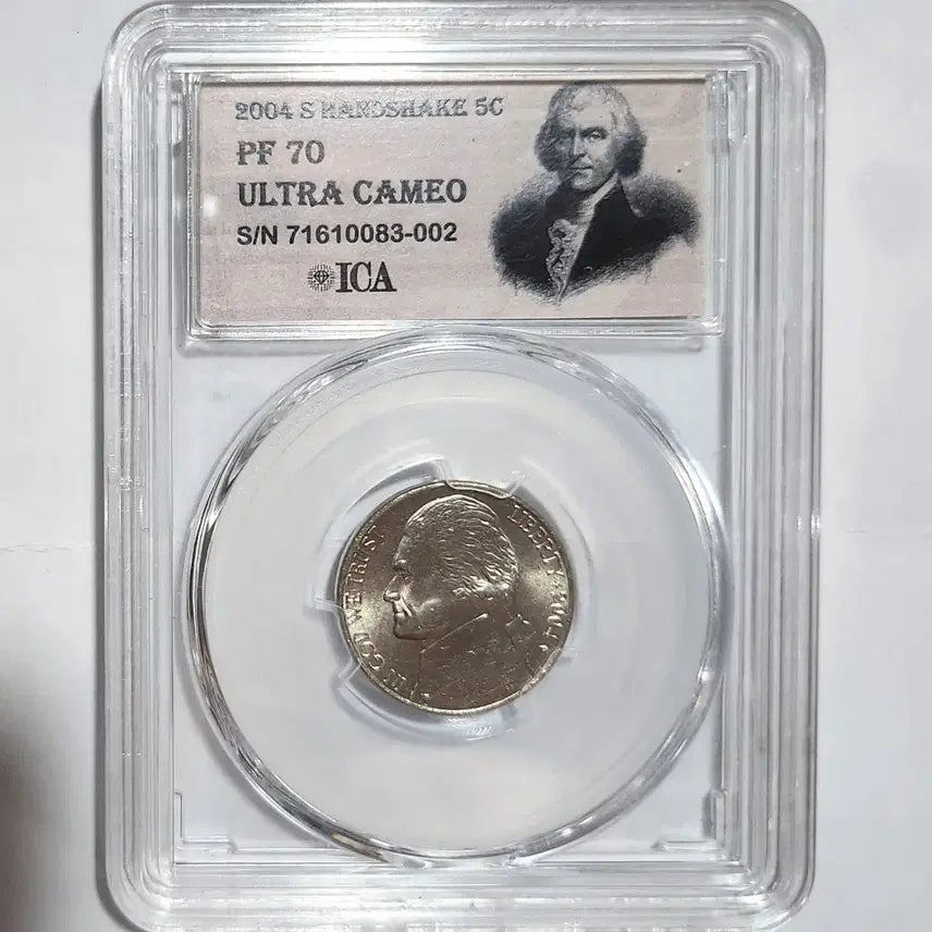 [BUNJANG] 2004 S Jefferson Nickel PF70 Ultra Cameo / 2004 S 제퍼슨 5C 70등급 ULTRA CAMEO K62