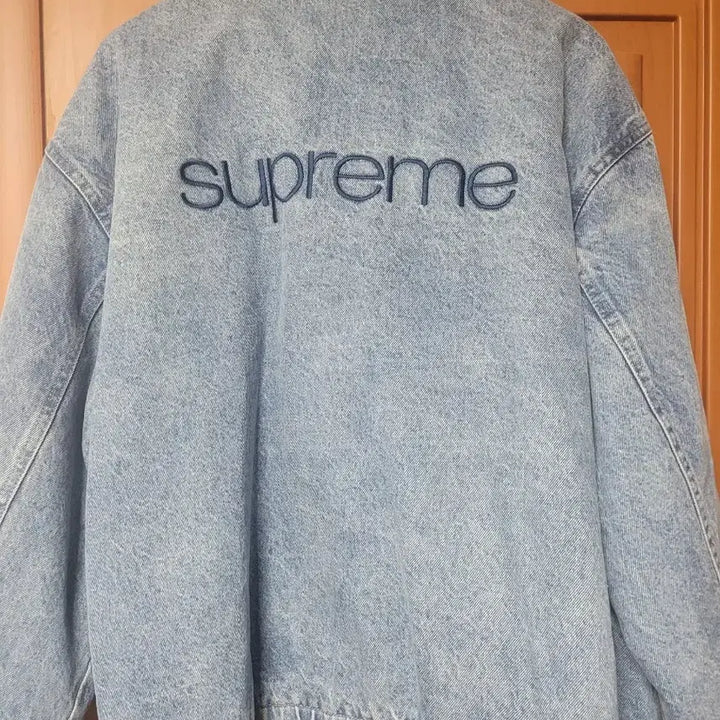 [BUNJANG] Supreme Faux Shearling Bomber Jacket Denim XL / 슈프림 포우 셔링 봄버자켓 데님 xl
