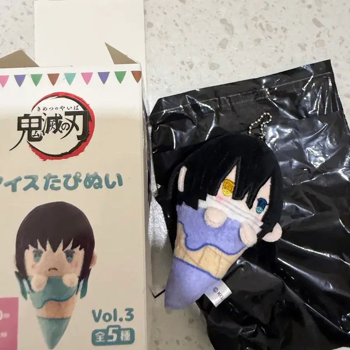 [BUNJANG] Kimetsu no Yaiba Iguro Obanai Ice Tapi Plush Doll / 귀멸의칼날 귀칼 오바나이 이구로 아이스타피 누이 인형