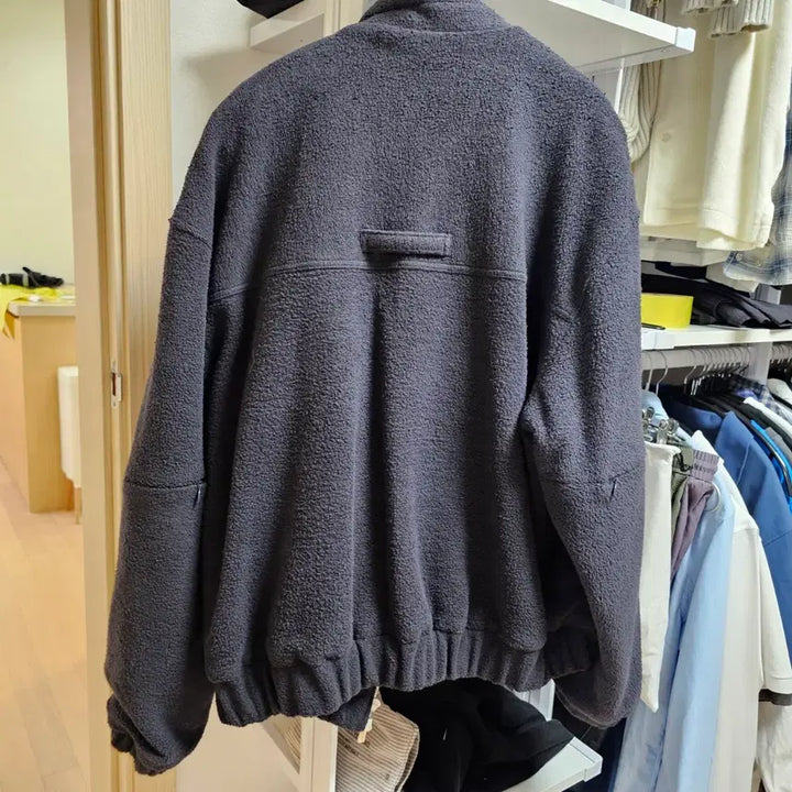 [BUNJANG] IE High Neck Fleece Blouson Jacket (M) / 이에 하이넥 플리스 블루종 자켓(M)
