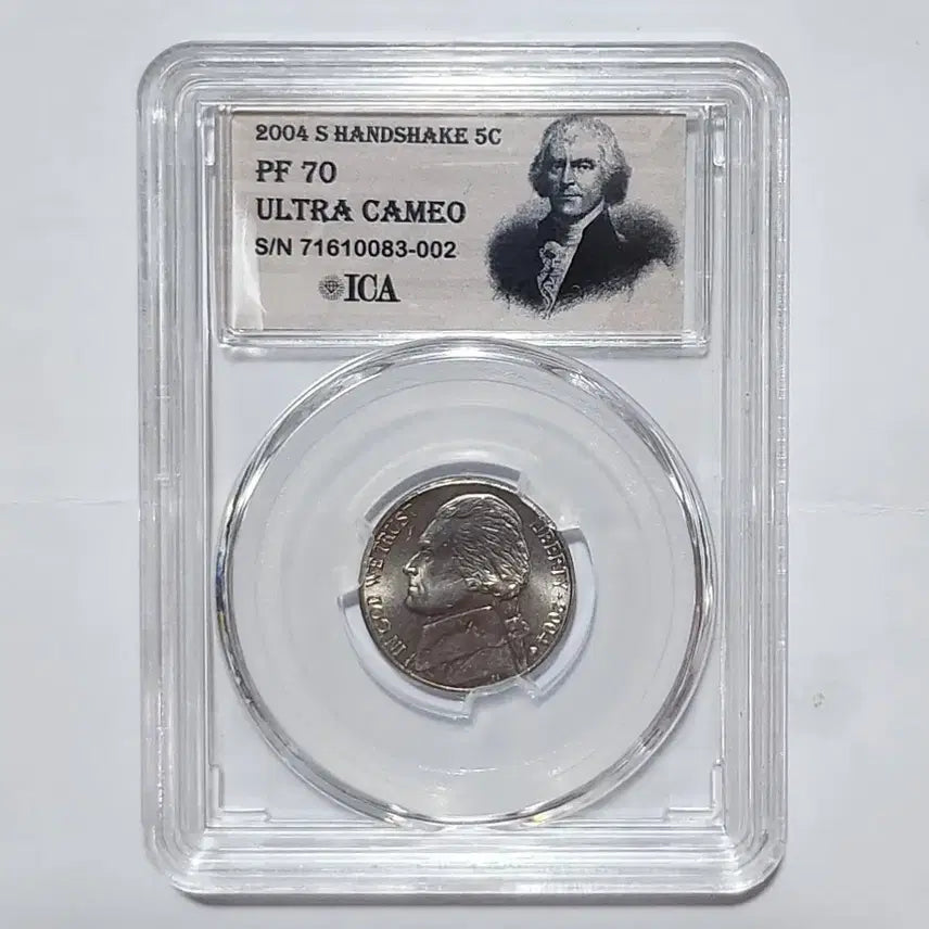 [BUNJANG] 2004 Jefferson 5C Nickel Coin PF70 ULTRA CAMEO / 2004 S 제퍼슨 5C 70등급 ULTRA CAMEO K63