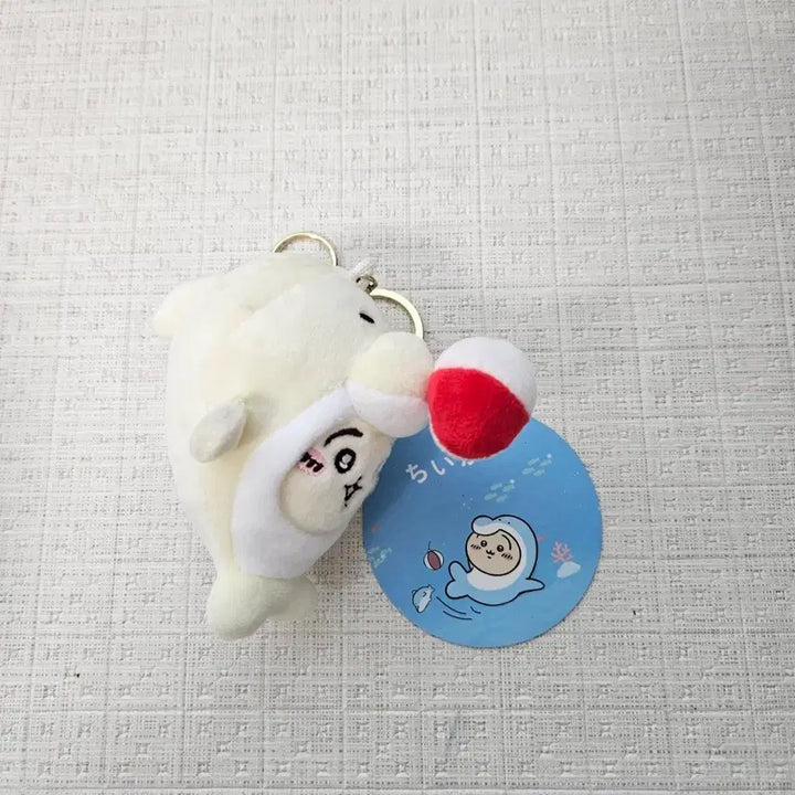 [BUNJANG] My Little Charm White Seal Ball Keychain / 먼작귀 키링