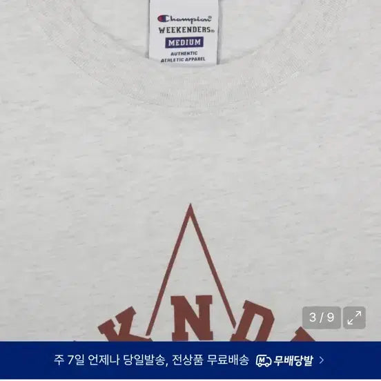 [BUNJANG] Weekenders x Champion Collaboration T-shirt M Size / 위켄더스 챔피온 콜라보반팔