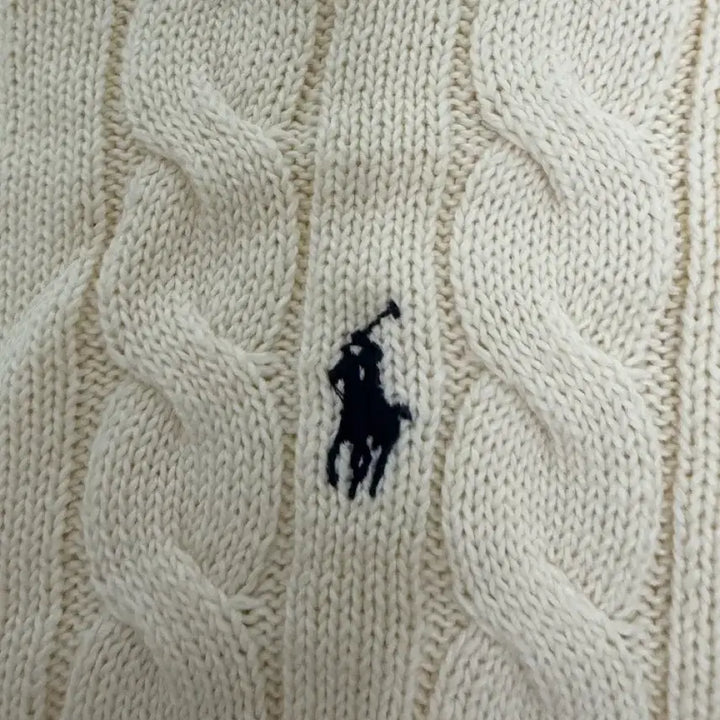 [BUNJANG] Polo Ralph Lauren Cable Knit Sweater (Ivory) / 폴로 랄프로렌 꽈배기 니트 판매 (아이보리)