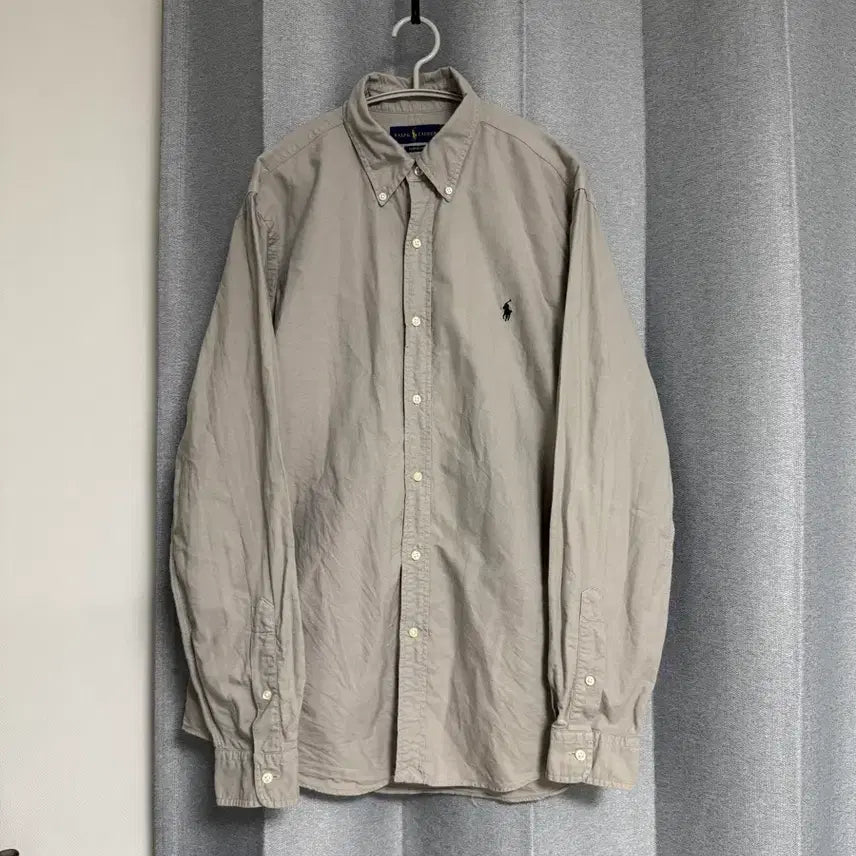 [BUNJANG] Polo Ralph Lauren Beige Shirt (L) / 105 폴로 랄프로렌 베이지 셔츠 ( polo 남방 L )