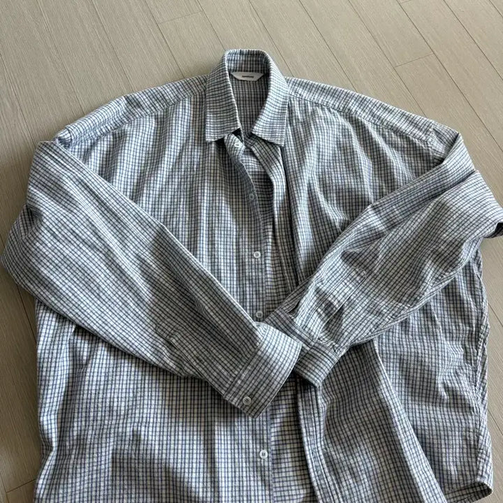 [BUNJANG] Nonnode Flexible String Shirt Sky Blue / (2) 논노드 플렉시블 스트링 셔츠 스카이 블루