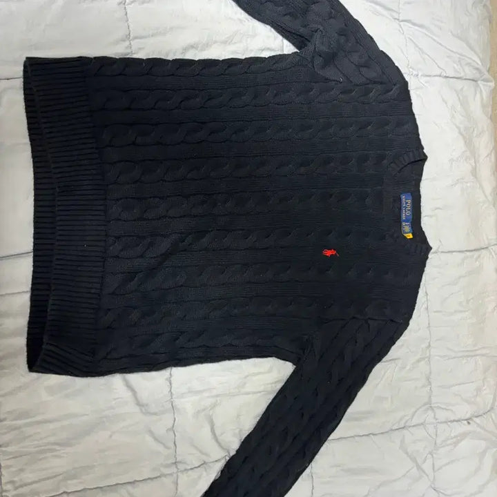 [BUNJANG] Polo Ralph Lauren Cable Knit Sweater S / ((정품))폴로 랄프로렌 꽈배기 니트 s