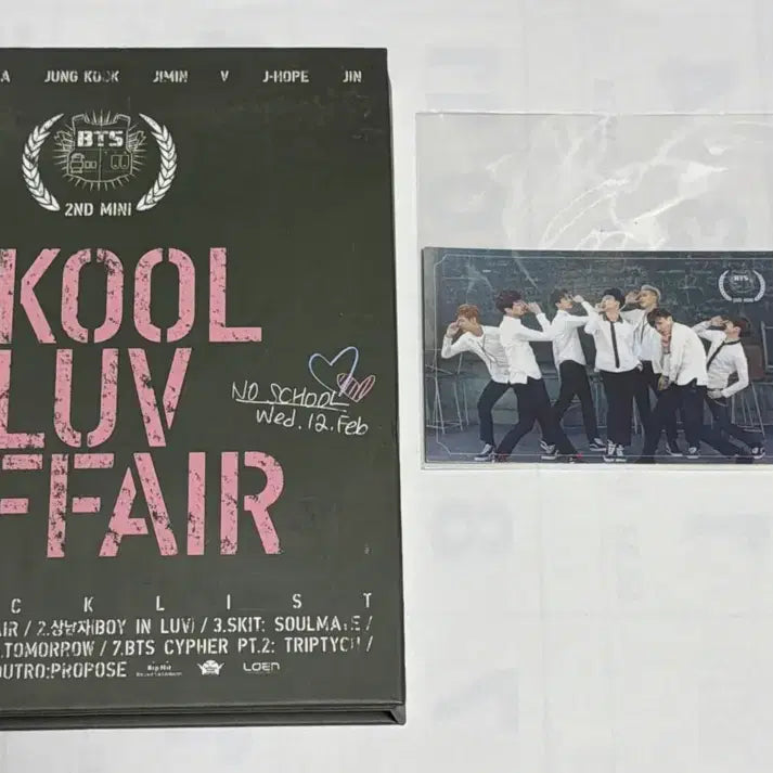 [BUNJANG] BTS Skool Luv Affair Album + Photocard / 방탄소년단 Skool Luv Affair 상남자 앨범 + 포토카드