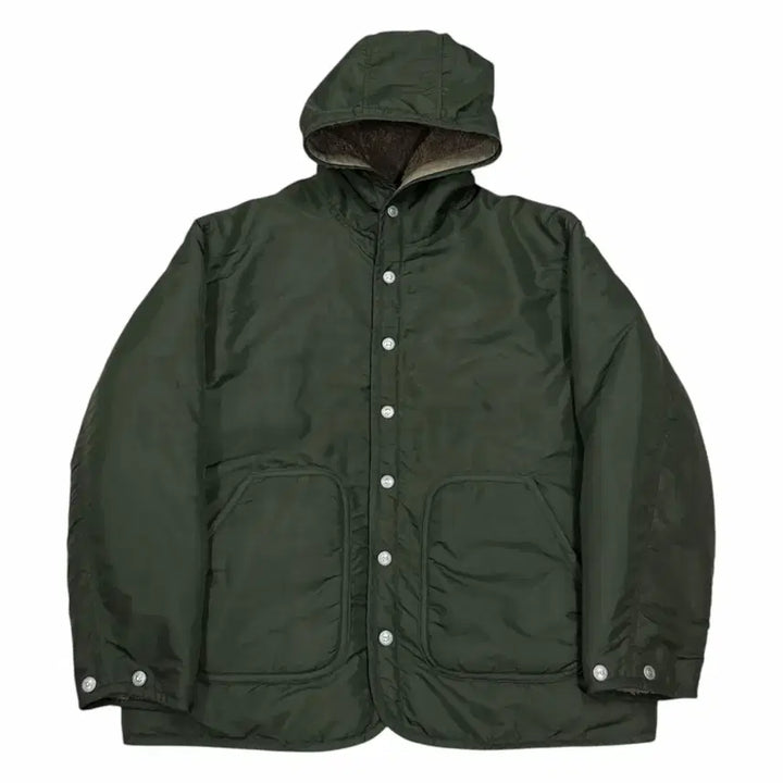 [BUNJANG] 45RPM Reversible Hooded Jacket Brown Khaki Size 3 / 45RPM 리버서블 양면 후드 자켓 브라운 카키 3