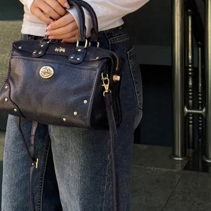 [BUNJANG] Coach Rider Satchel Pebble Leather / 코치(COACH)라이더 사첼