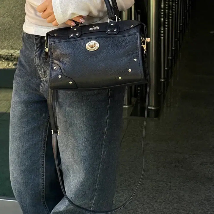[BUNJANG] Coach Rider Satchel Pebble Leather / 코치(COACH)라이더 사첼